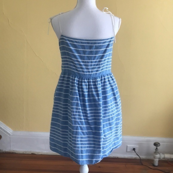 Gap blue/white striped mini dress - Picture 2 of 5